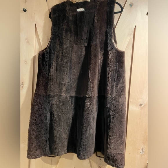 Marisa Minicucci Fur Trim Trench Coat Size 8 - Picture 3 of 12